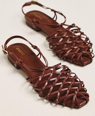 Maeve Woven Strappy Flat Sandals