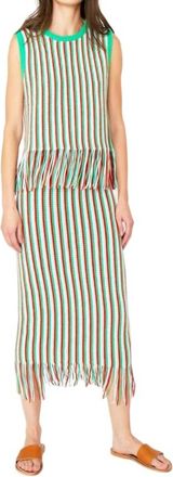 Kule Valentina Skirt In Green Poppy