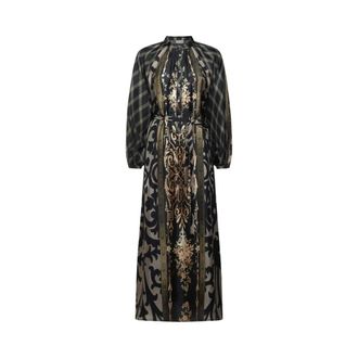 Pierre-Louis Mascia Maxi Dresses, female, Black, Size: XL Aloe Shirt Dress