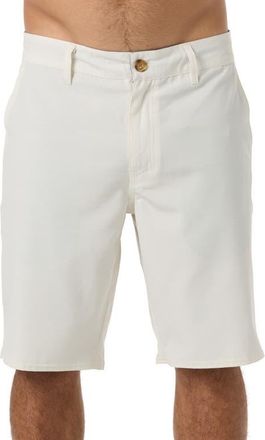 O'Neill Portola Water Resistant Hybrid Shorts in Tofu at Nordstrom, Size 32