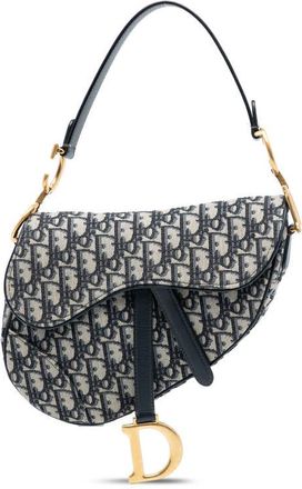 Dior Pre-owned Dior Oblique Canvas Saddle Bag Ladies 36-MA-0211
