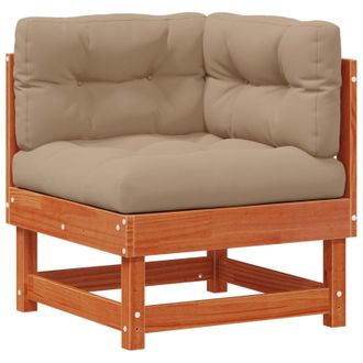 vidaXL 4 Pieza Unidades De Sof&aacute; Seccional Madera De Pino Macizo Vidaxl