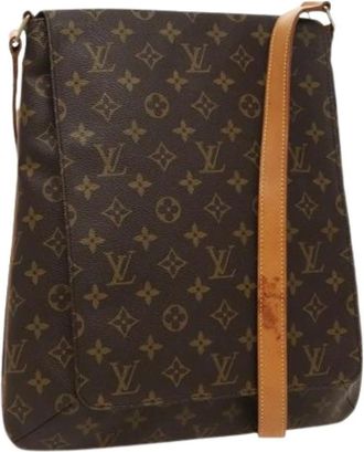 Louis Vuitton Pre-owned Cross Body Bags, female, Brown, Size: ONE SIZE Pre-owned Canvas Cross Body Bag