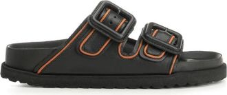 Birkenstock 1774 Arizona Leer Normale Pasvorm - unisex - Sandalen - Zwart - 41 EU - Leer - Schoenen