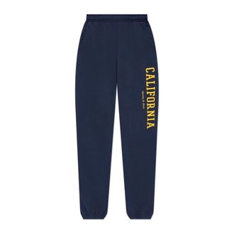 Sporty & Rich Sweatpants, male, Blue, Size: XL Sweatpants with Logo
