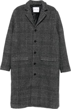 Sams&oslash;e & Sams&oslash;e Checked-pattern Single-breasted Coat