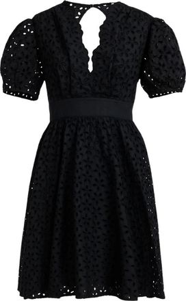 Pinko Aureo Jurk - Dames - Korte kleedjes - Zwart - XL - Katoen - Kleedjes