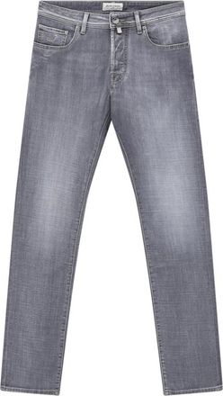 Jacob Cohen Slim-fit Jeans - Heren - Slim Fit Jeans - Grijs - W35 - Katoen - Jeans