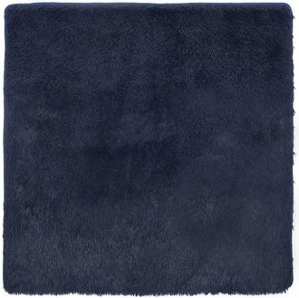 vidaXL Shaggy Rug High Pile navarra Navy 200x200 cm Polyester Vidaxl