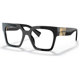 Miu Miu 52mm Square optical glasses in Black at Nordstrom