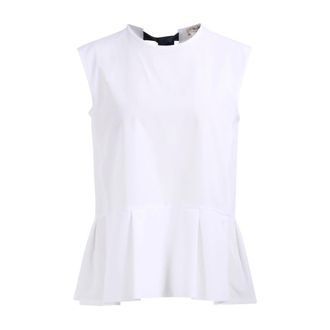 Max Mara Sleeveless Tops, female, White, Size: 2XS Smmbrava Top
