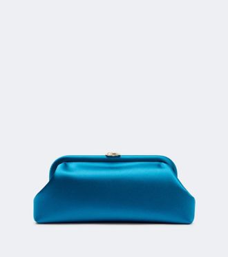 Jimmy Choo London Skylar satin clutch