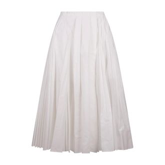 Jil Sander Dames, Rokken, Wit, Maat: XS Katoen