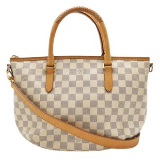 Louis Vuitton Pre-owned Riviere PM Damier Azur 2way tote bag - Dames - Pre-owned - Beige - Maat: ONE Size