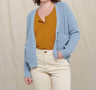 Toad & Co Bianca Cardigan In Blue