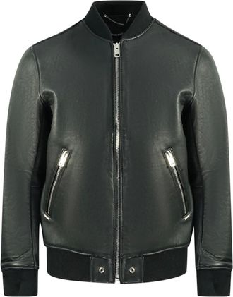 Diesel Mens Diesel L-Bluff Black Leather Jacket - Size: 38/Regular