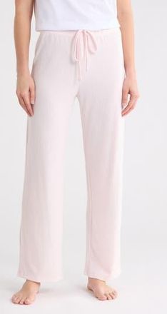 Jaclyn Wide Leg Pajama Pants in Solid Pink at Nordstrom Rack, Size X-Large