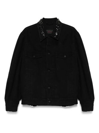 Simone Rocha Denim jack - Zwart