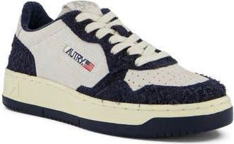 Autry Medalist Low Top Sneaker in Suede/Hair Space/Blue at Nordstrom Rack, Size 14Us / 47Eu