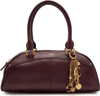 Chlo&eacute; Icon East West Leather Shoulder bag - Plum - One Size