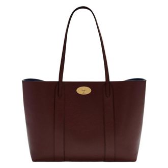 Mulberry Tote Bags, female, Brown, Size: ONE SIZE Classic Grain Bayswater Tote Burgundy
