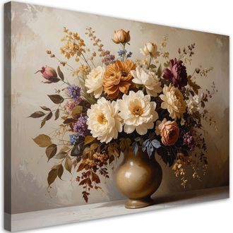 Feeby Impresi&oacute;n De Imagen, Ramo De Flores Estilo Retro, 120x80