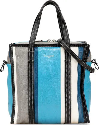 Balenciaga Pre-owned Womens Cabas Xs Leather Top Handle - Blue - One Size