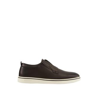 Ferragamo Urban Leather Veterschoenen Derbies - Heren - Sneakers - Bruin - 40 1/2 EU - Leer - Schoenen