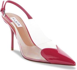 Alaia Le Coeur Slingback Pump in Framboise at Nordstrom, Size 7.5Us