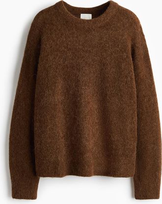 H&M Oversized Pullover aus Alpakamix - Beige