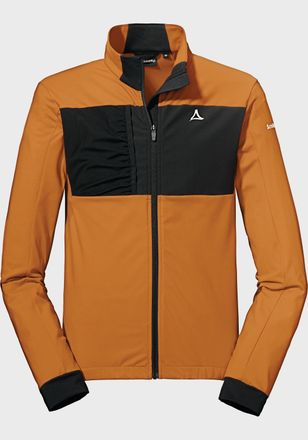 Sch&ouml;ffel Fleecejacke SCH&Ouml;FFEL Fleece Jacket Iurreta M, Herren, Gr. 54, orange (5930, orange), Oberstoff : 86% Polyester 14% Elasthan, regular fit, hoch geschlo