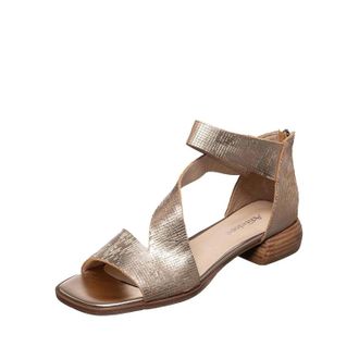 Antelope Womens Leigh Low Block Heel Gladiator Sandals In Gold