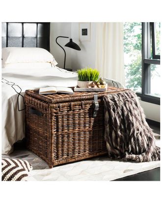 Jonathan Y Designs Michael Wicker Storage Trunk