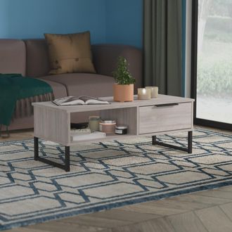 Welcome Furniture Havana Ready Assembled 1 Drawer Coffee Table in Grey Oak - Welcome Furniture | TJ Hughes