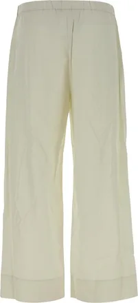 Max Mara Womens S Maxmara Silver Trousers Beige