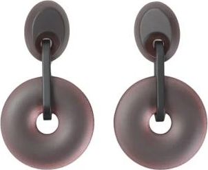 Giorgio Armani Geometrische Clip-oorbellen - Dames - Oorbellen - Paars - ONE Size - Accessoires