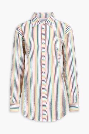 Solid & Striped Striped cotton-poplin shirt - White - M