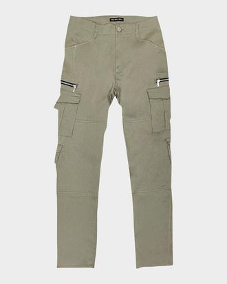 Monfrere Mens Slim Twill Cargo Pants