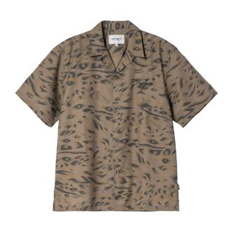 Carhartt Work in Progress S/S Travon Shirt - Heren - Korte mouwen Overhemden - Veelkleurig - M - Overhemden