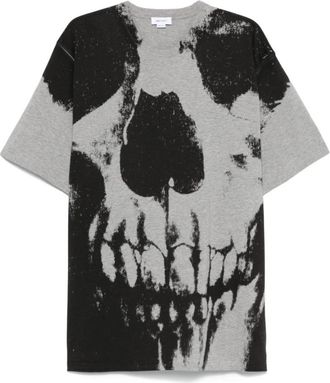 Alexander McQueen Grijze T-shirts en Polos - Heren - T-shirts - Grijs - L - Tops