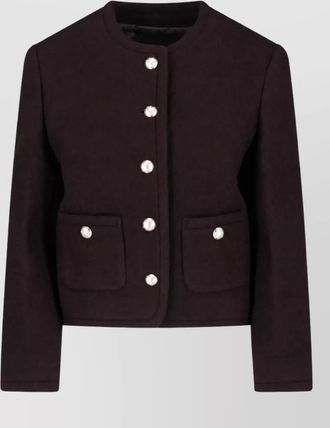 Dunst wool single-breasted coat