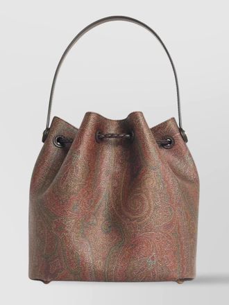 Etro arnica small printed canvas bucket bag