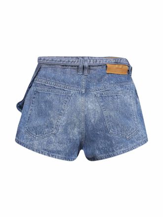 Diesel Satin Denim Shorts - Blue