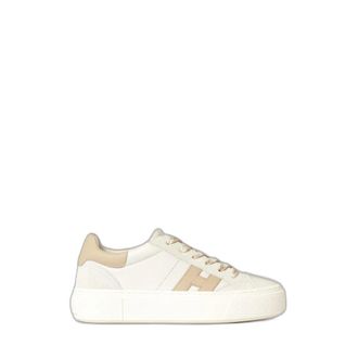 Hogan H705 Platform Sneakers - Dames - Sneakers - Beige - 40 EU - Leer - Schoenen