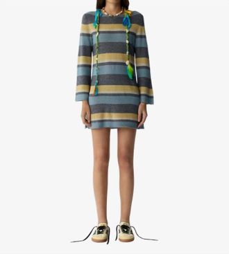 Guest In Residence Bayside Mini Dress In Navy Combo