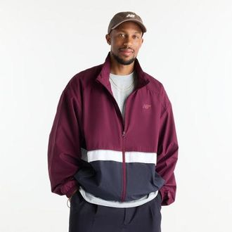 New Balance Uomo Numeric Archive Jacket in Rosso/Blu, Politessuto, Taglia XL