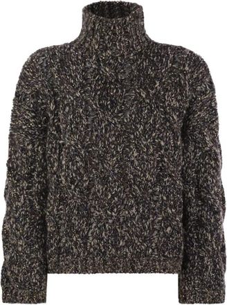 Brunello Cucinelli Chin&eacute; Coltrui - Heren - Coltruien - Bruin - S - Wol - Truien & Vesten