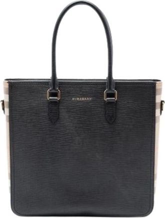 Burberry Pre-owned Tote Bags, female, Black, Size: ONE SIZE Pre-owned Satchel
