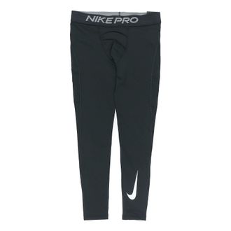 Nike Mens Nike Pro Dri-FIT Sports Training Ribbed Leggings Black CU4962-010