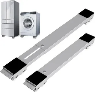 OEM Base Para Lavadora Con Freno, Base M&oacute;vil Ajustable Para Lavadora, Secadora, Frigor&iacute;fico, Capacidad De Carga De 300 Kg, Gris